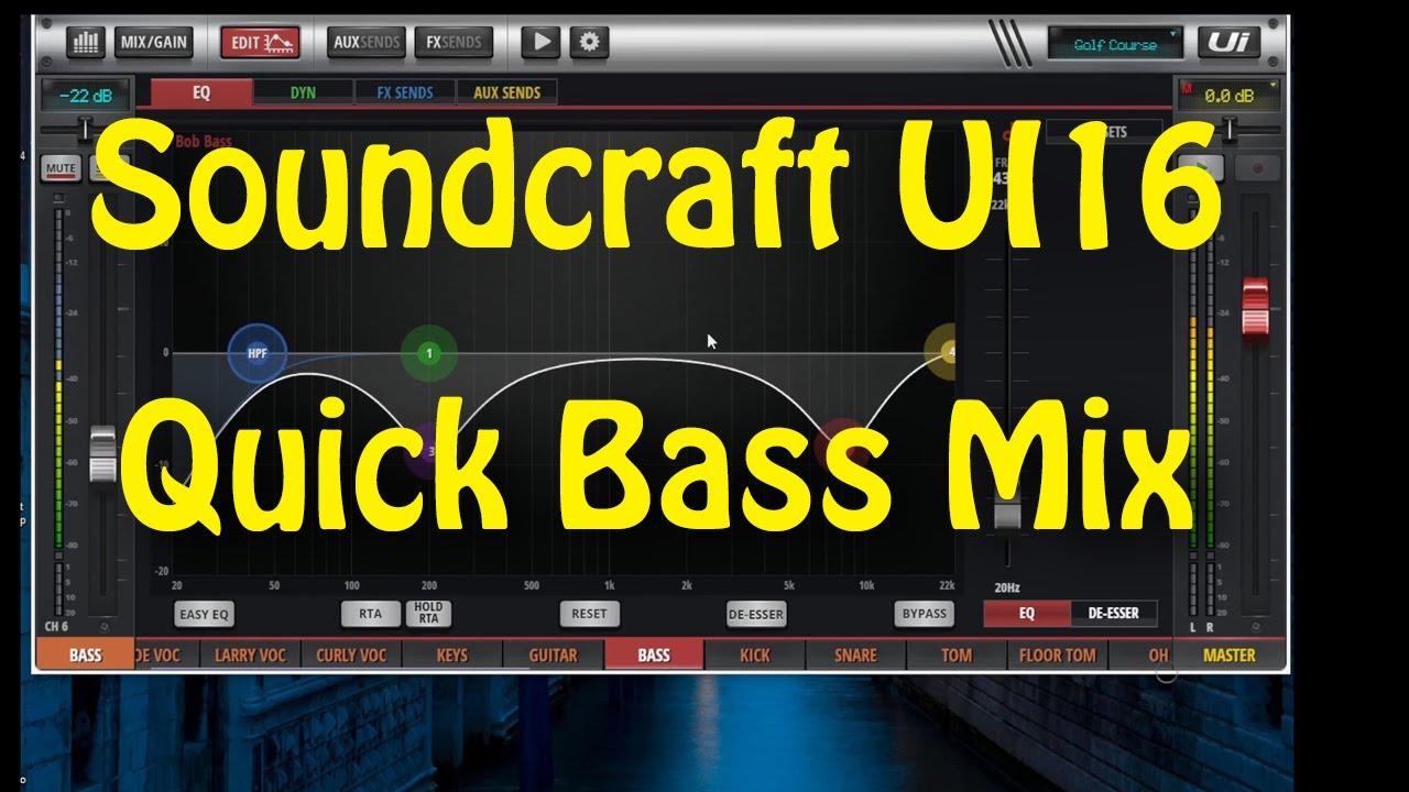 Soundcraft UI16 Bass Mix