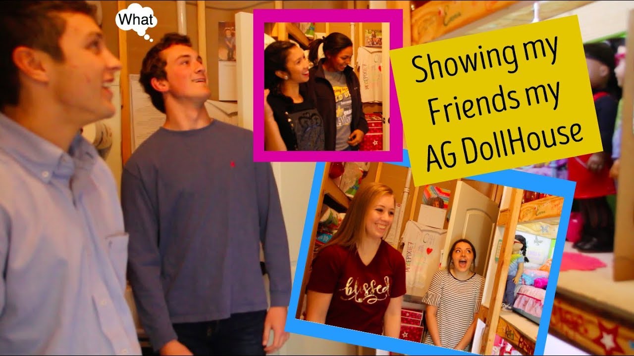 Showing my FRIENDS my AMERICAN GIRL DOLLHOUSE