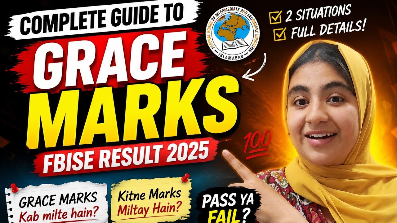 FBISE Grace Marks Explained 2026📢 | Who Will Get Grace Marks?