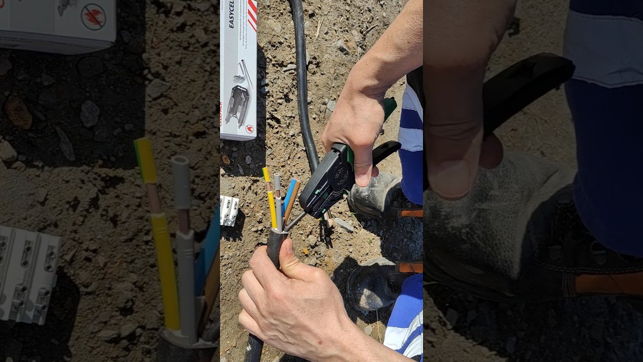 Jak przedłużyć kabel do zasilania WLZ❓Mufa żywiczna EASYCELL do kabli ziemnych⚡#elektryk