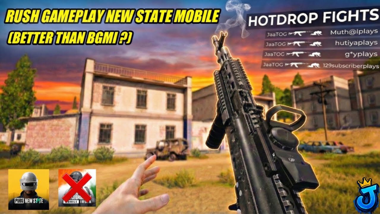 RUSH Gameplay New State Mobile Live! 🔥 Better than BGMI & Free Fire? | High Graphics Gameplay ⚡️