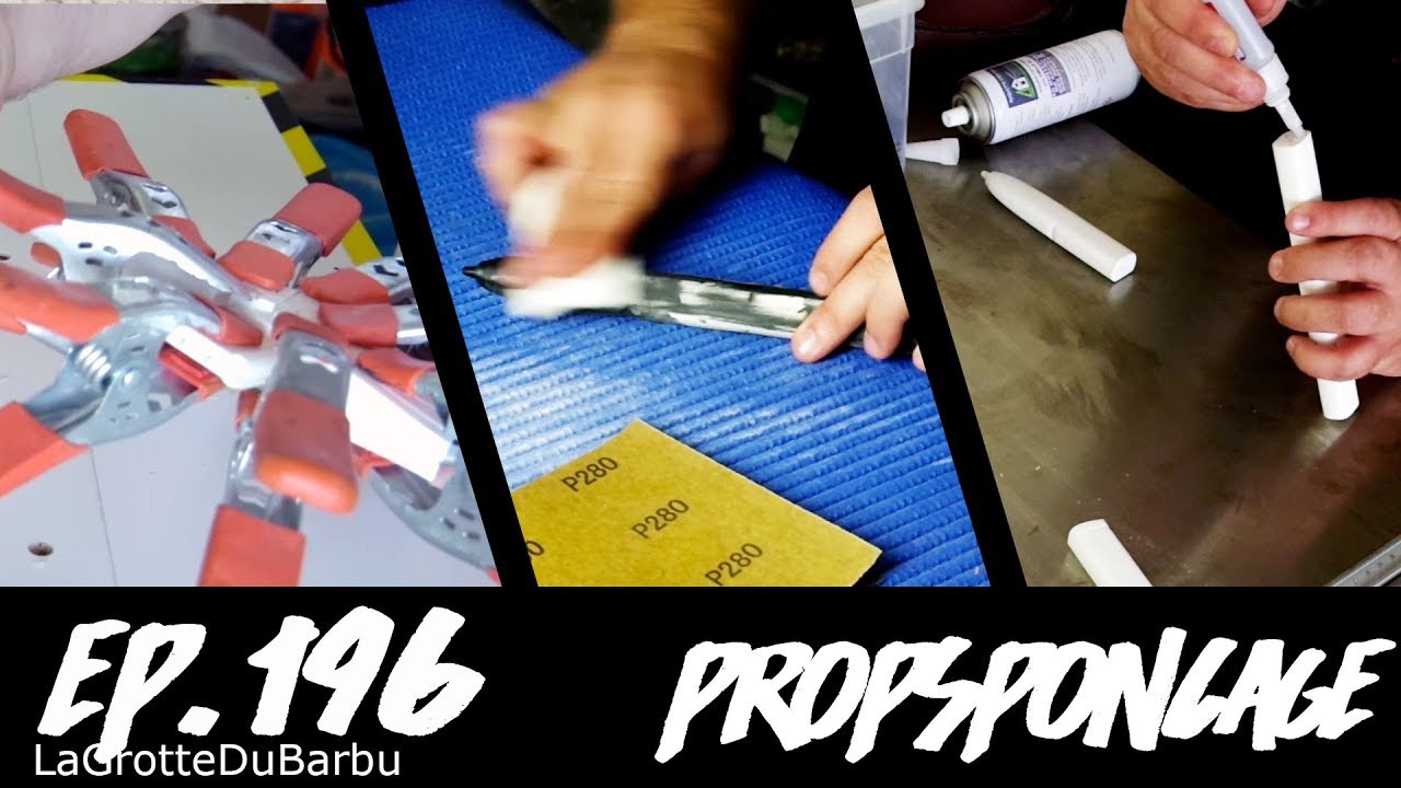 Deux méthodes pour coller et finir des props imprimés en 3D - Ep196 - PropsPonçage