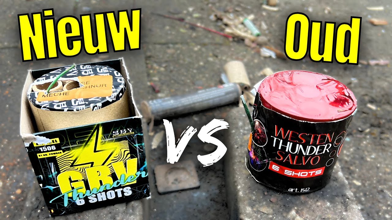 Nieuwe GBV Thunder vs Oude Westen Thunder Salvo | Vuurwerk vergelijking 2024
