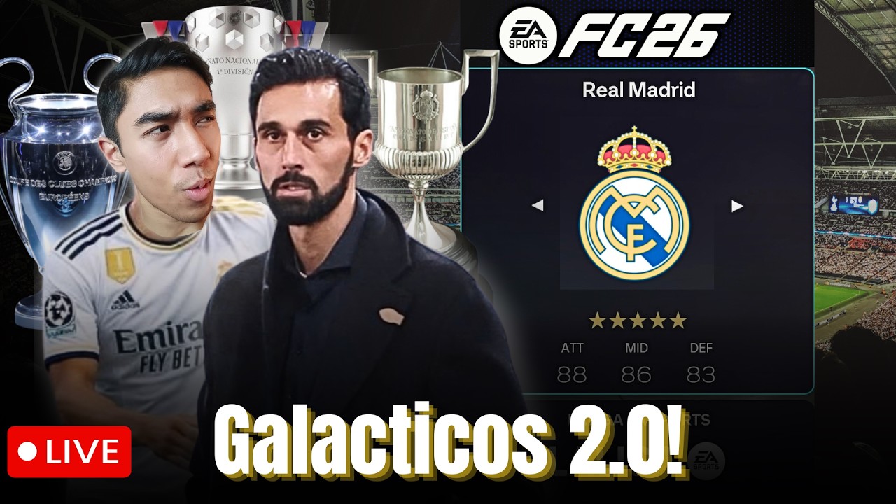 Real Madrid Career Mode LIVE! Can We Win Everything? 🏆 | EA FC 26
