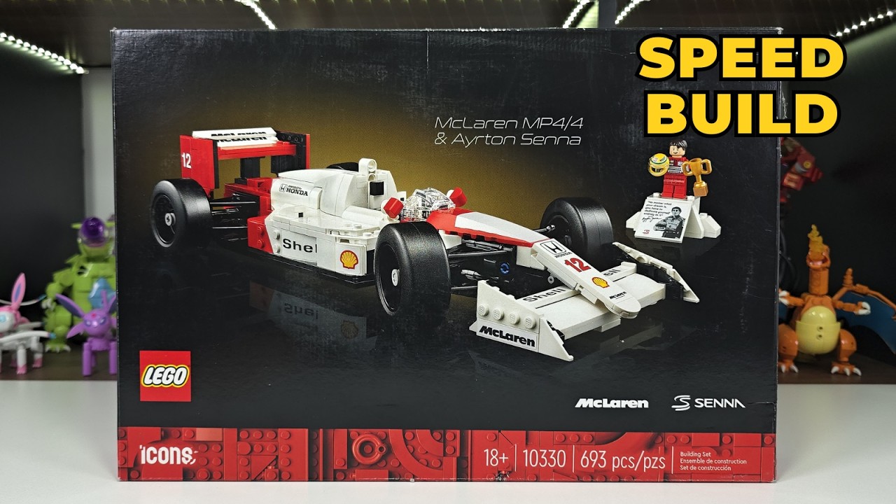 This LEGO F1 captures Senna's magic - LEGO Icons McLaren MP4/4 Speed Build