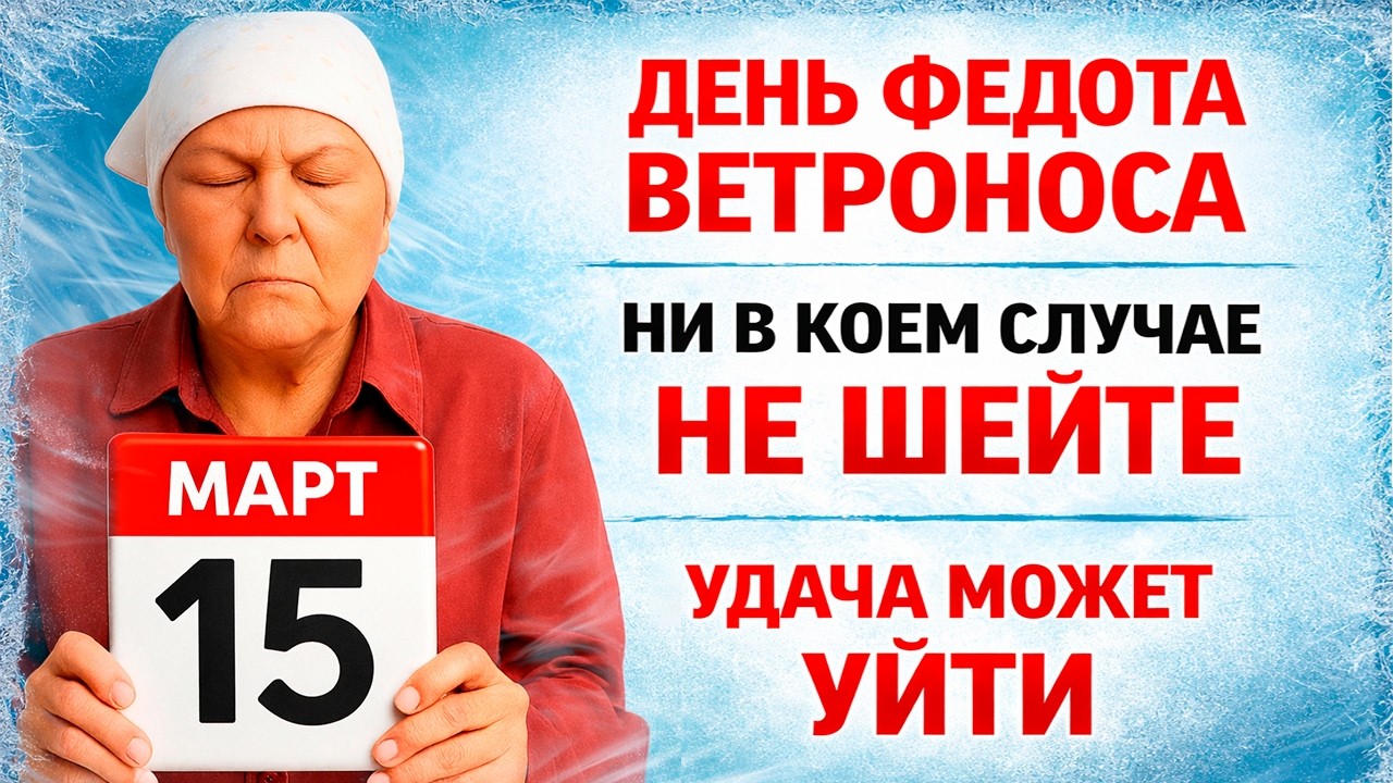 15 марта День Федота. Что нельзя делать сегодня по народным приметам запреты дня