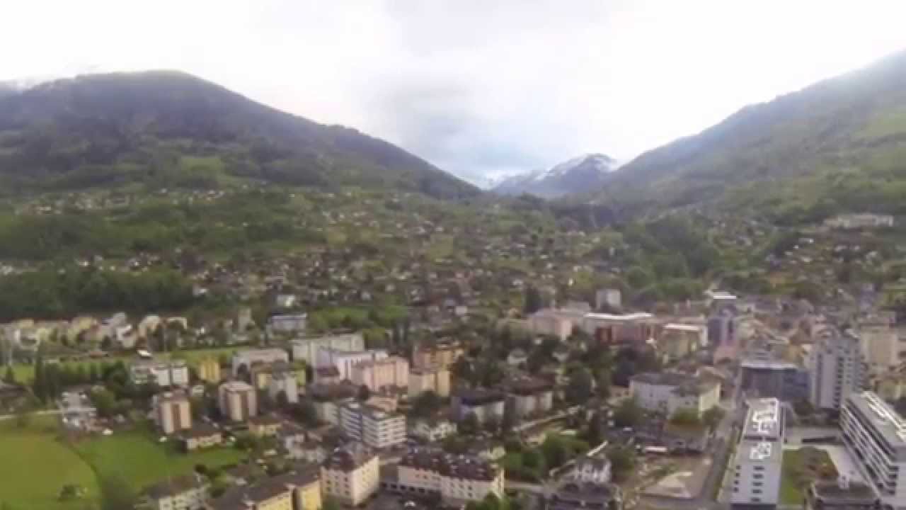 SSV - Flying above Monthey - Dji Phantom + GoPro Hero3 Black Edition