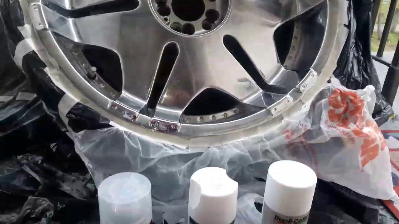 How to Fix flacking chorme rims and paint
