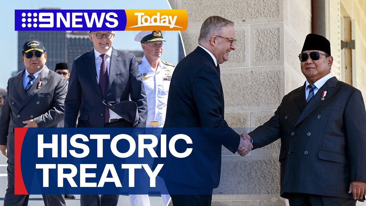 Australia and Indonesia unveil new security treaty | 9 News Australia