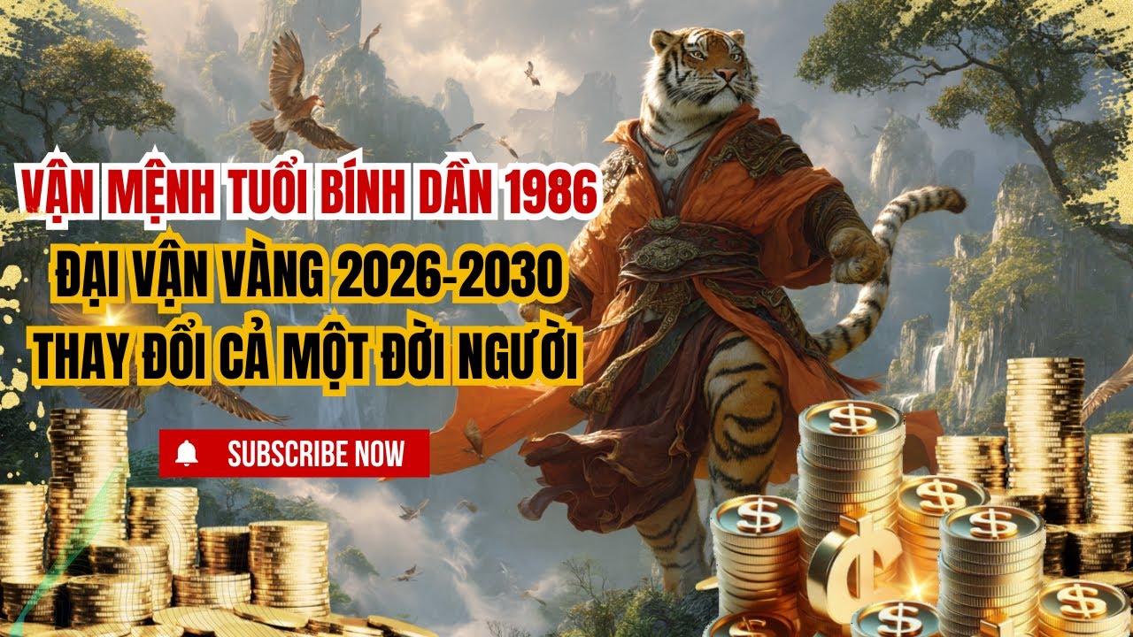 Vận Mệnh Tuổi Bính Dần 1986: Đại Vận Vàng 2026–2030 Thay Đổi Cả Một Đời