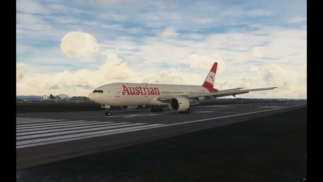 MSFS2020 Boeing 777-200ER Landing at Lyon St Exupéry