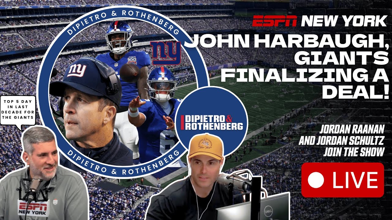Giants close to landing John Harbaugh + Dave Rothenberg's reaction | DiPietro & Rothenberg | 1/15/26