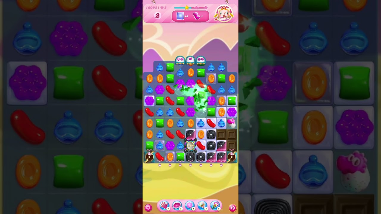 ♡Candy Crush Level 16095|| High Levels ||#CandyCrush||♡ Tough Level 💪