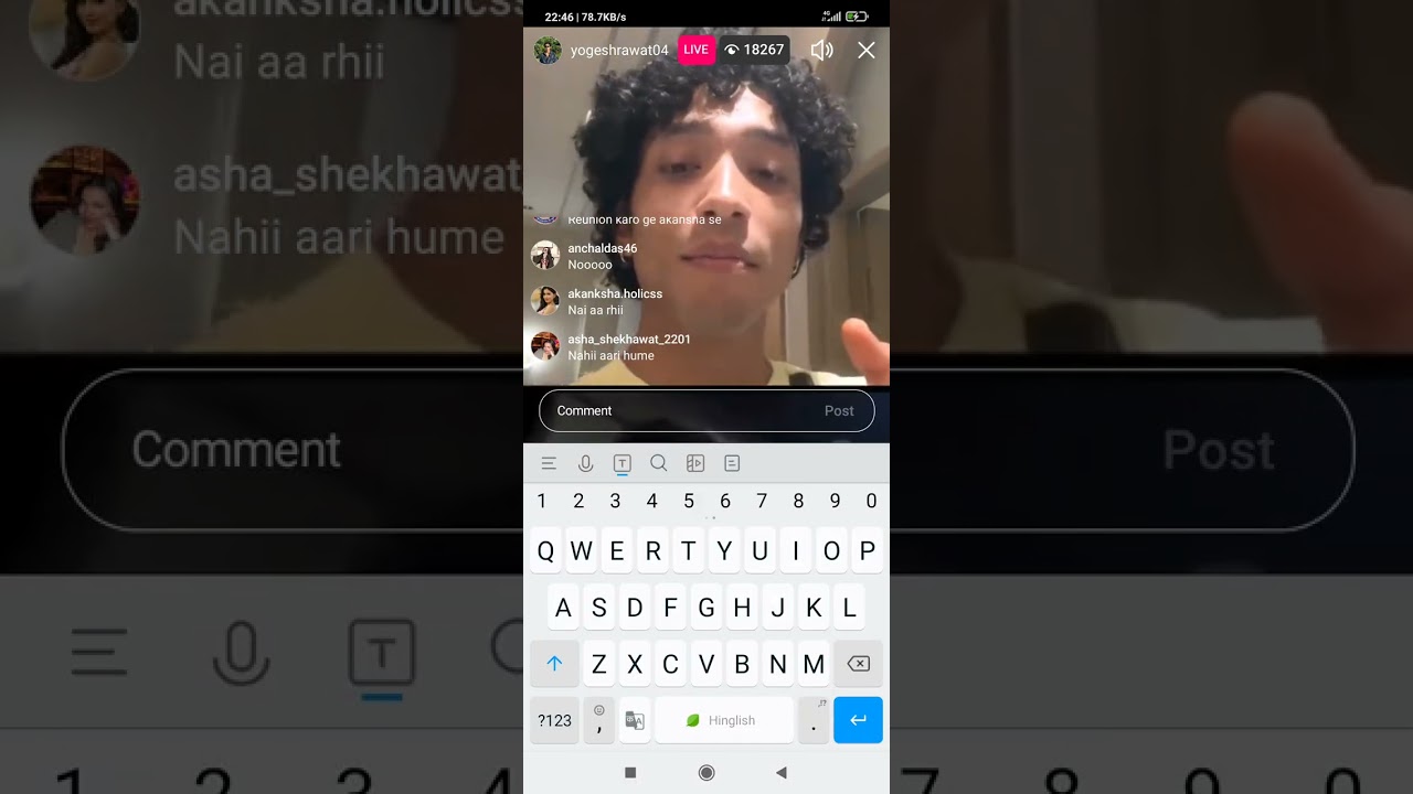 Yogesh rawat live taking abute naharika 👽👿👿