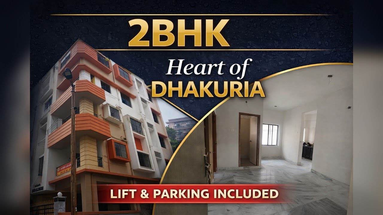 2BHK Flat for Sale near Dhakuria Dakshinapan | 1st Floor with Car Parking | 875 sqft
