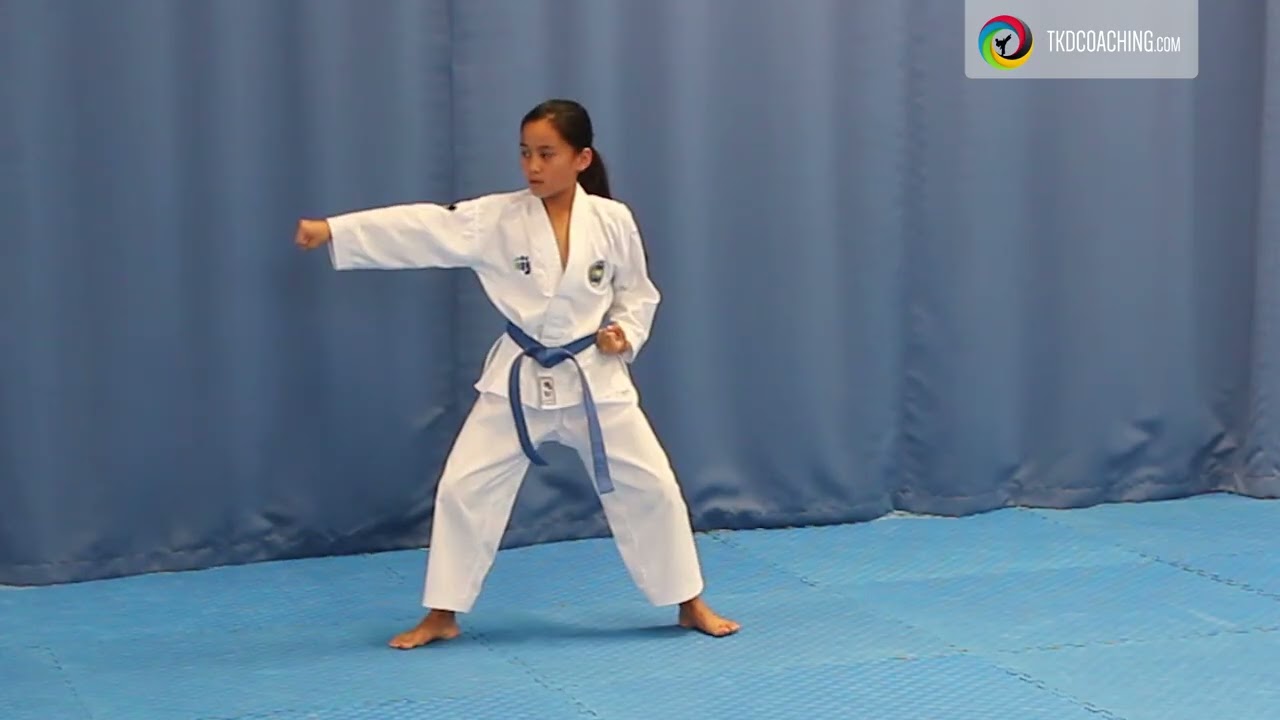 Won-Hyo Tul – Bending Ready Stance A (Side-by-Side Sample)