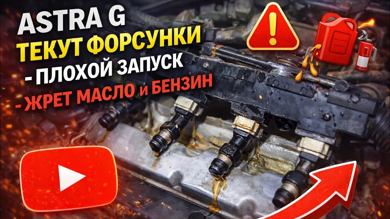 Astra G - Текут форсунки - плохой запуск на холодную,жрёт масло,жрёт бензин