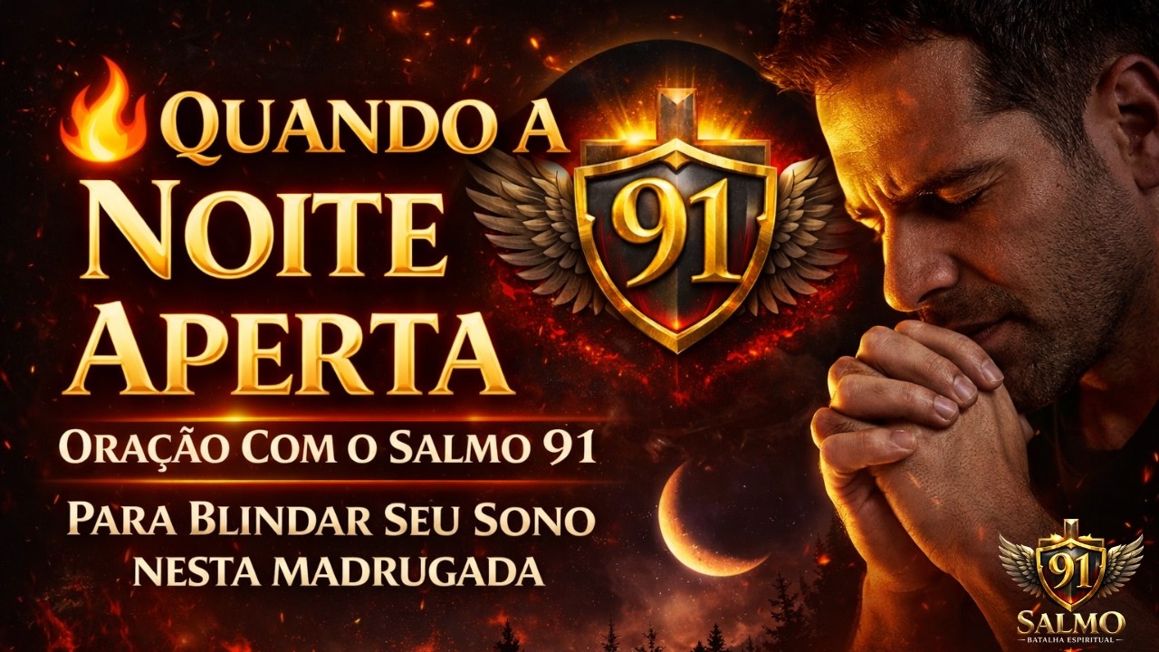 🔥 Quando a Noite Aperta — Oração Com o Salmo 91 Para Blindar Seu Sono Nesta Madrugada