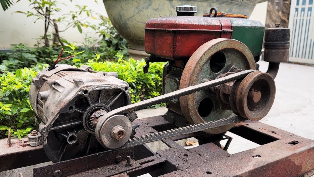 Diesel Generator Restoration Project 4 // Crazy Generator Restoration Skills