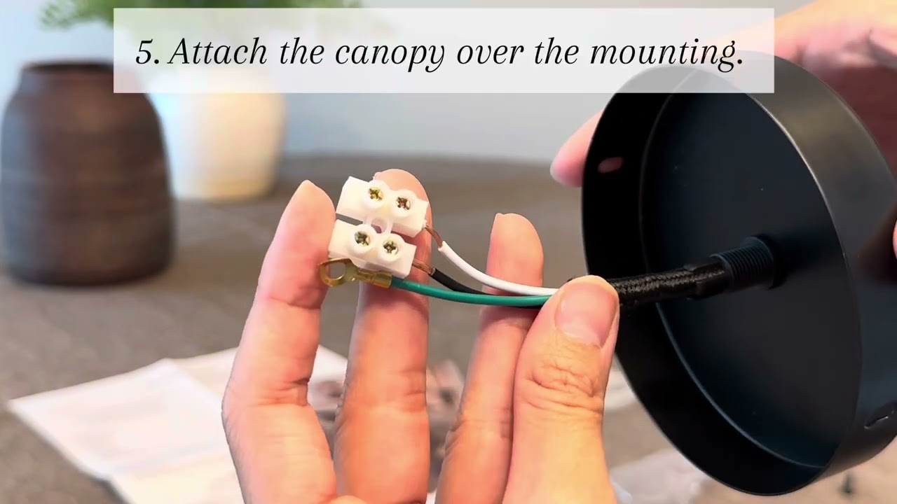 How to assemble your Nogy hardwired pendant?