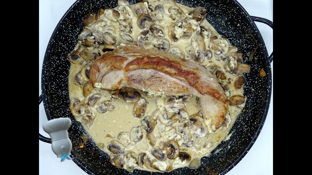 Recette de filet mignon au Boursin et aux champignons