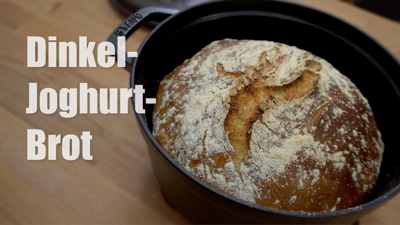 Knuspriges Dinkel-Joghurt-Brot - mit Hefe und Übernachtgare für die extra Aromen 😋