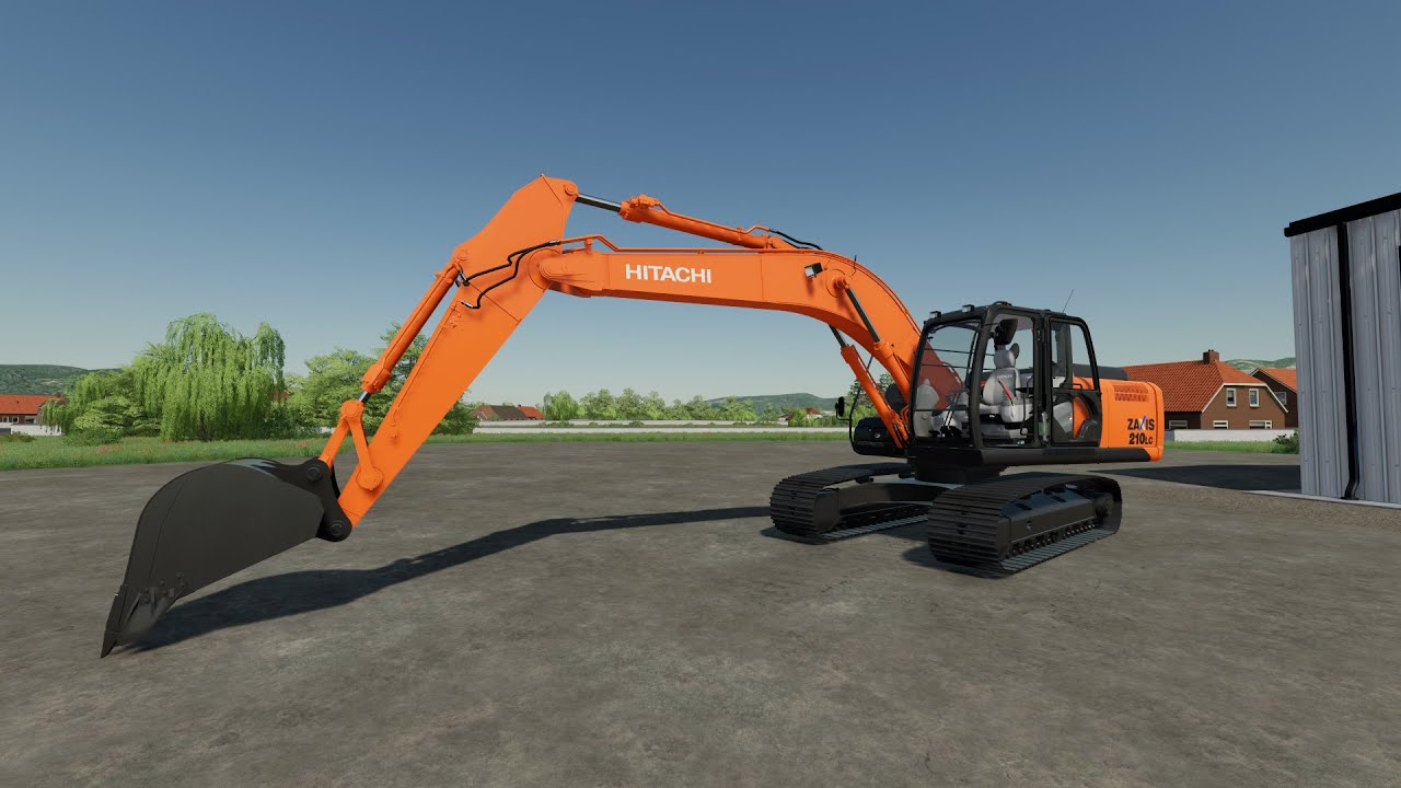 FS22 Hitachi ZX210 Farming Simulator 22 Mods