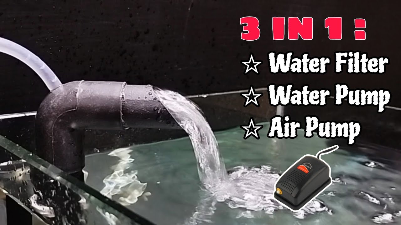Aerator biofoam filter modified | Aerator airlift filter DIY | Aquarium filter DIY