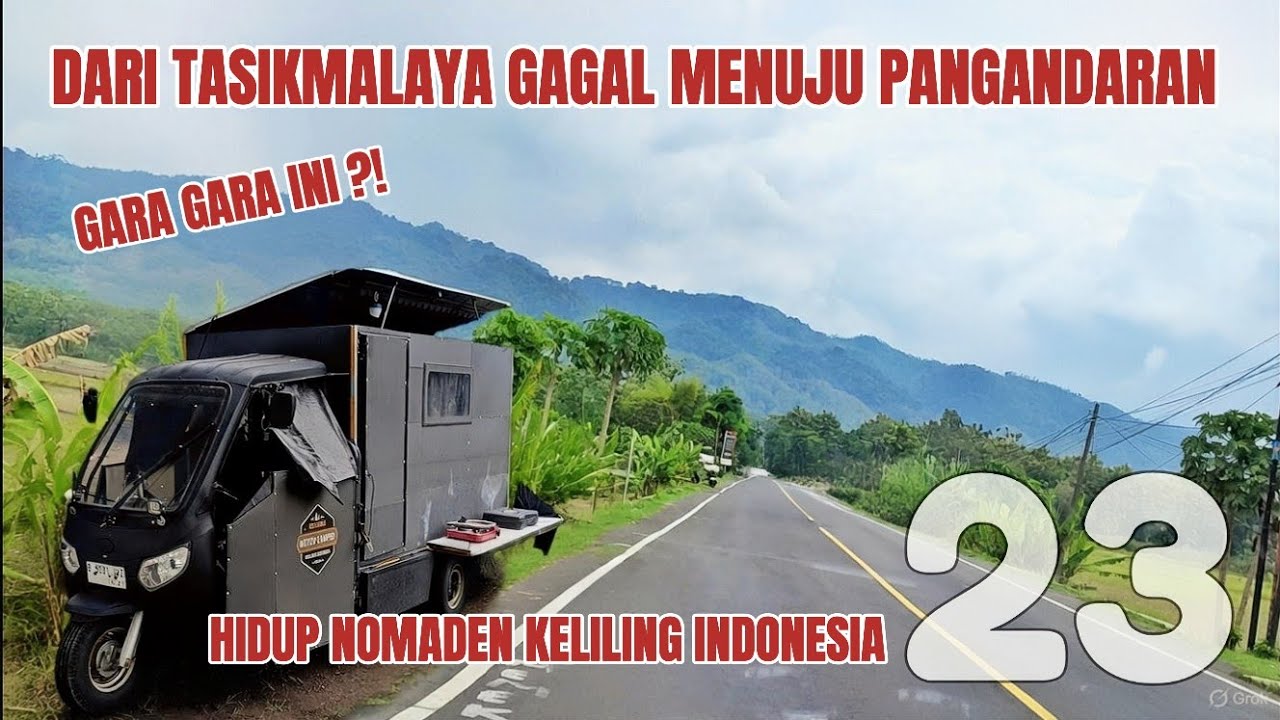 Hidup Nomaden: Naik Motor Camper 'Si Jangkrik tempur' dari Tasik ke Pangandaran – Kelelahan di Jalan