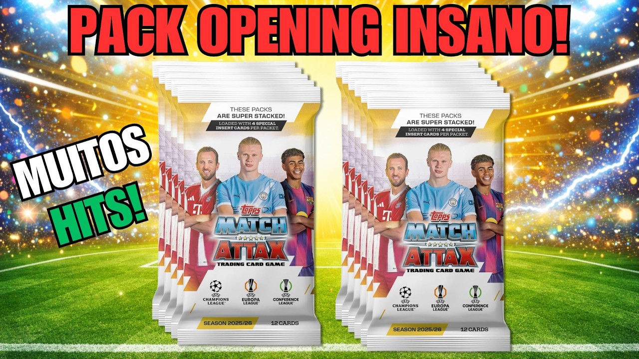 10 PACKS MATCH ATTAX… DEU MUITO BOM! - Topps Match Attax 2025/26