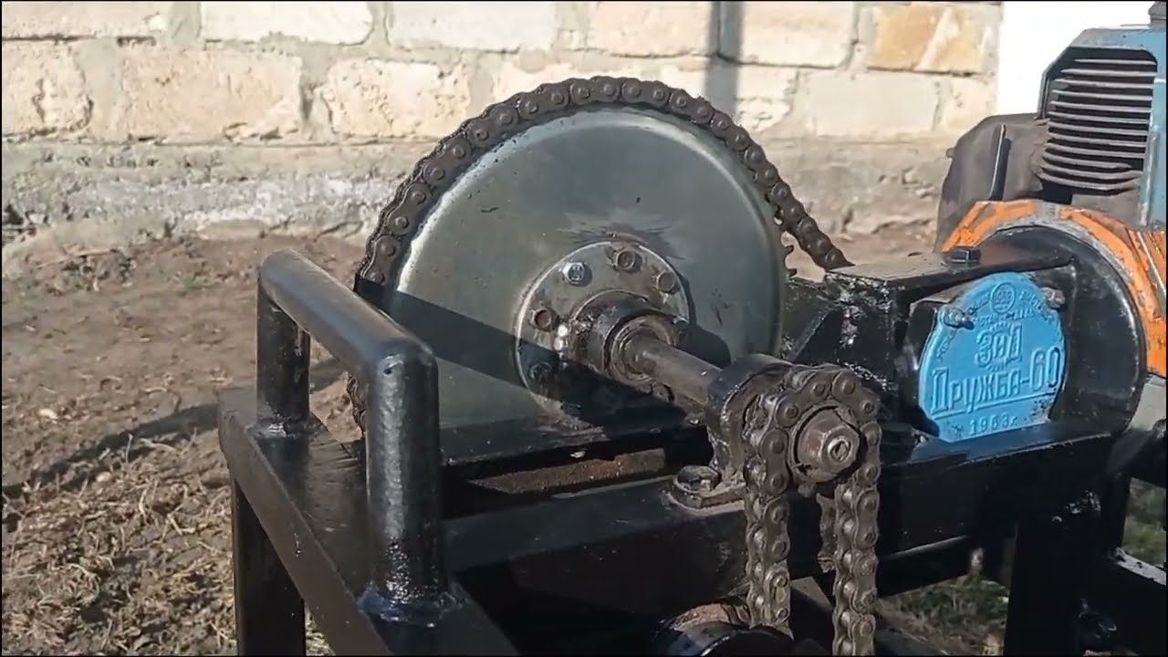 Модернизация окучника из бензопилы 