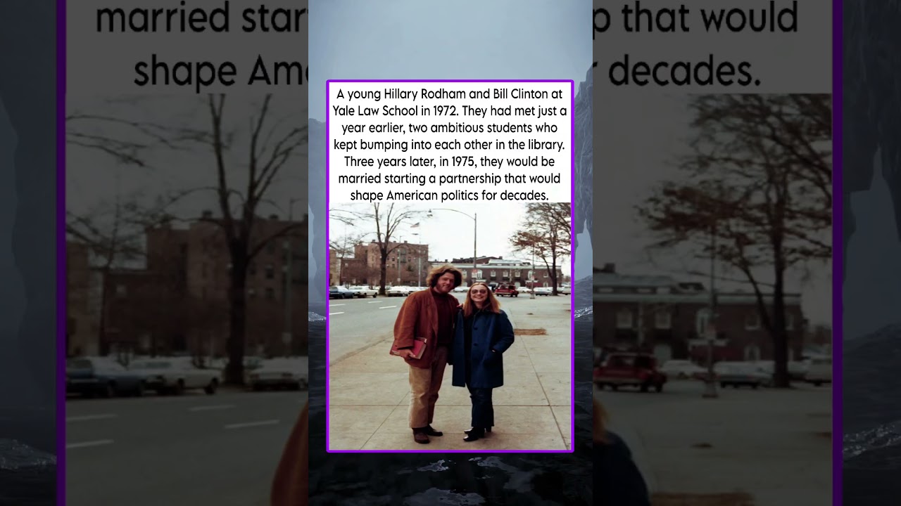 A young Hillary Rodham and Bill Clinton at Yale Law School in 1972