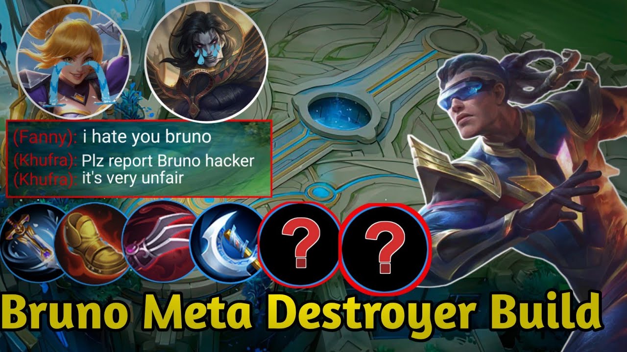 PLAY BRUNO WITH THIS BUILD TO COUNTER EVERYONE IN MLBB | TOP GLOBAL BRUNO | BRUNO BEST BUILD IN 2023