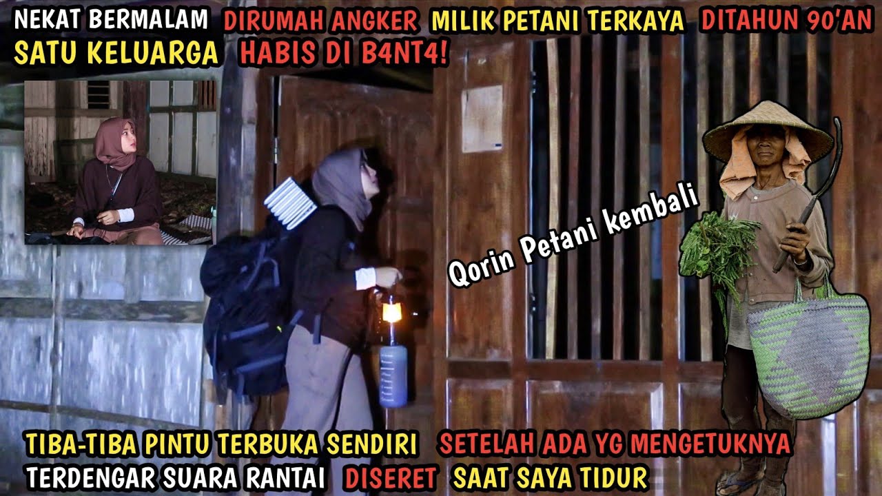 SOLO CAMPING HORROR : NEKAT BERMALAM DIRUMAH ANGKER BEKAS PETANI DI B4NT4! - BANYAK BANGET GANGGUAN