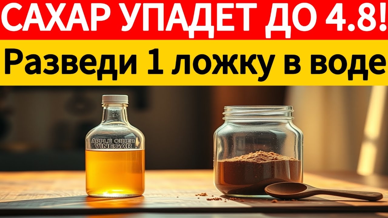 САХАР БУДЕТ 4.8! Разведите 1 ложку ЭТОГО в воде. Глюкоза придет в норму без таблеток