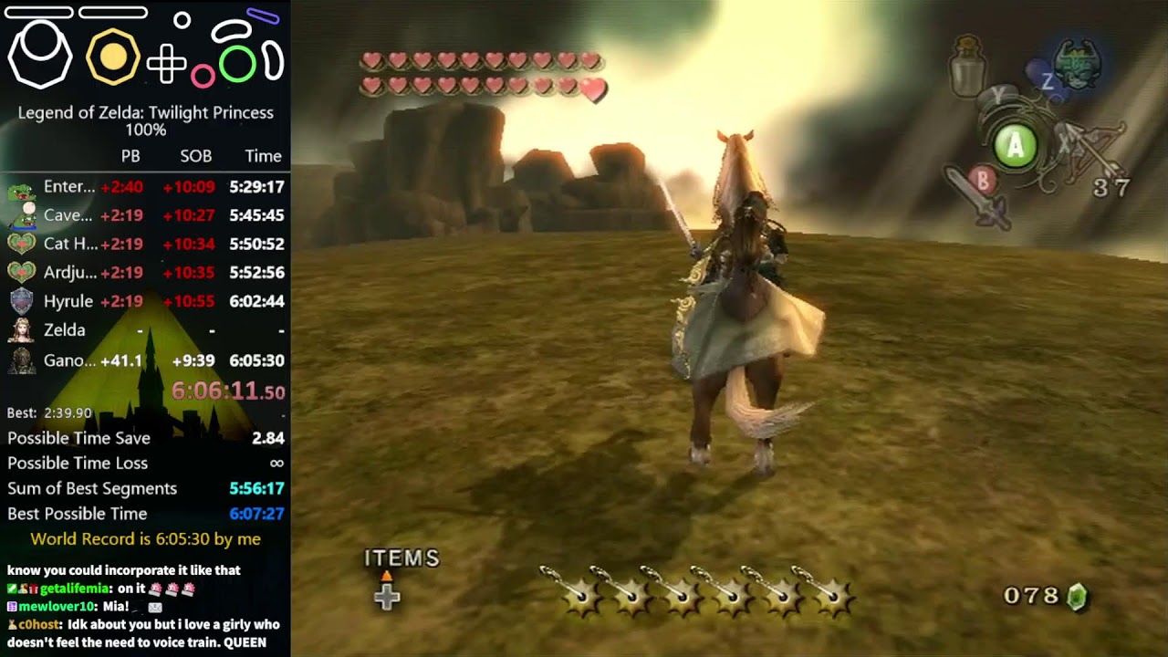 Twilight Princess 100% speedrun