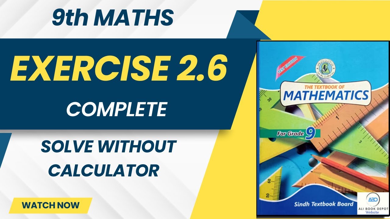 Exercise 2.6 Without Scientific Calculator | Log & Antilog Complete Explanation With Log Table