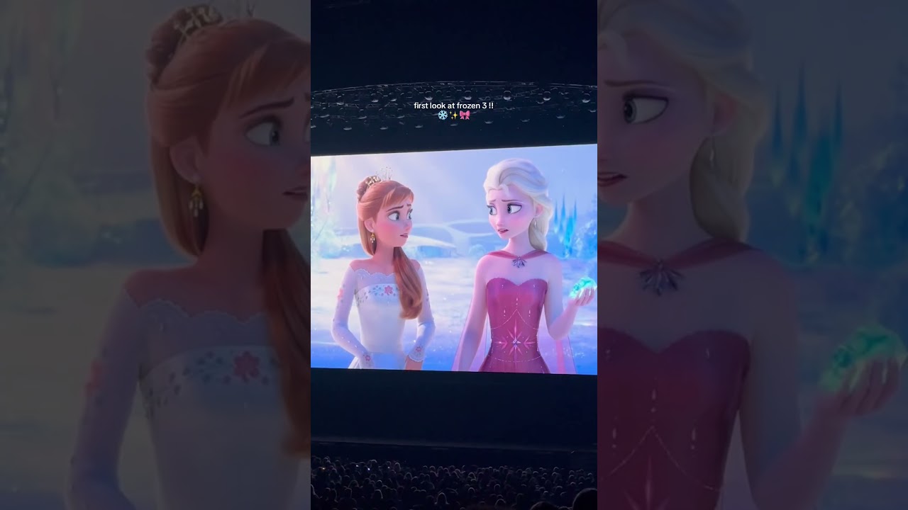 first look at frozen 3!! 🎀 #shorts #frozen #disneymovie #frozen3 #d23