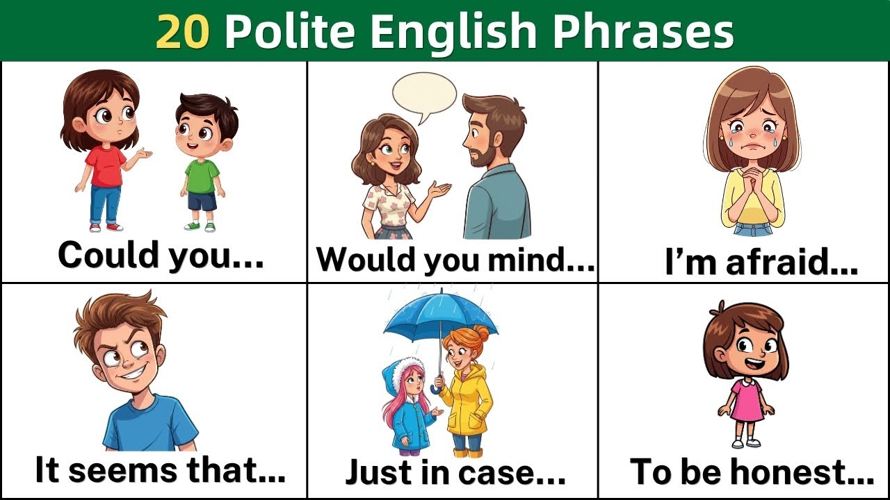 20 Polite English Phrases for Professional Speaking | Formal English Words & Vocabulary