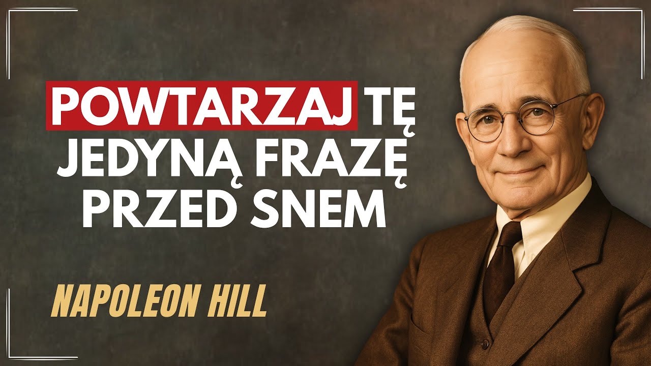 1% UŻYWA TEGO TRIKU PRZED SNEM | Napoleon Hill