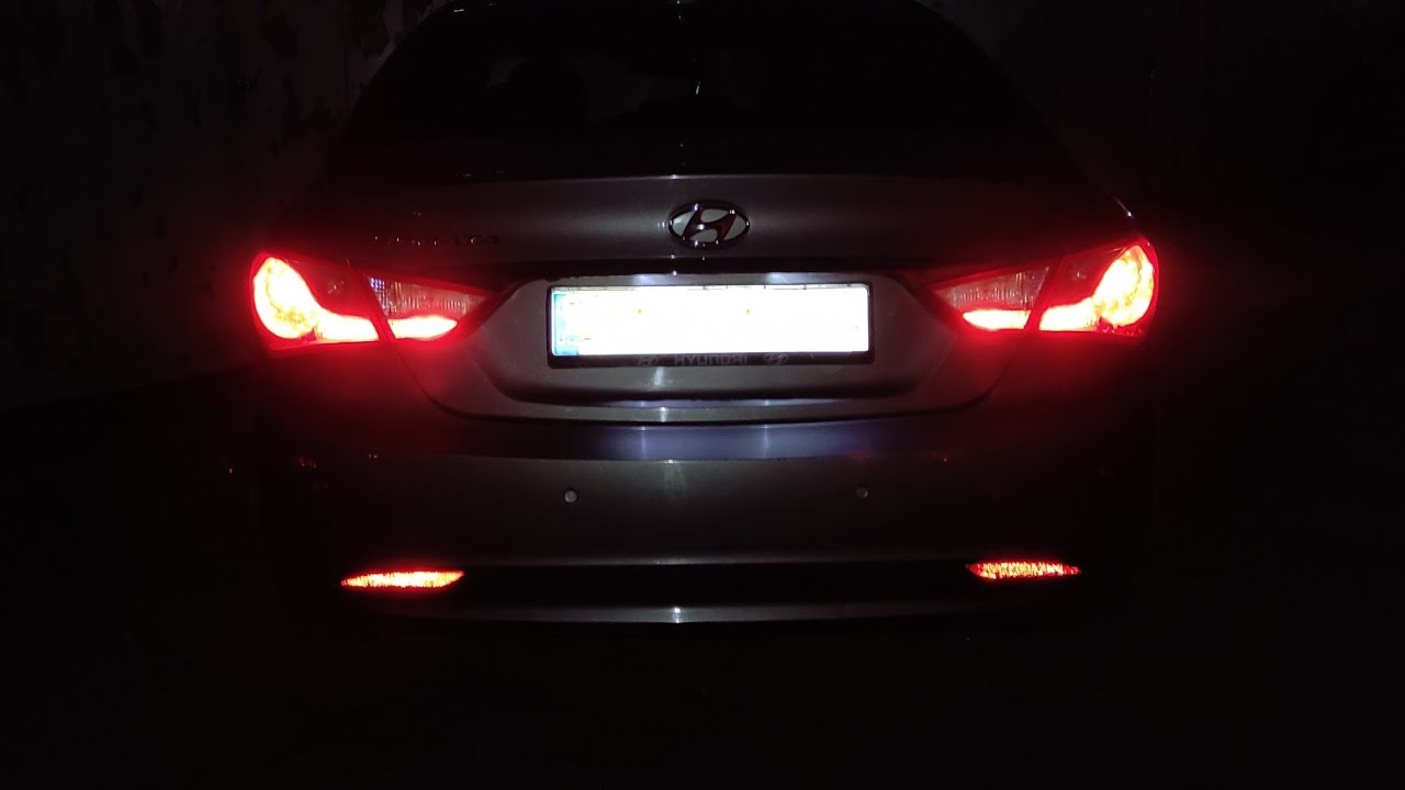 Доработка задних фонарей Hyundai Sonata YF America Alabama  TUNING  revision of the rear lights