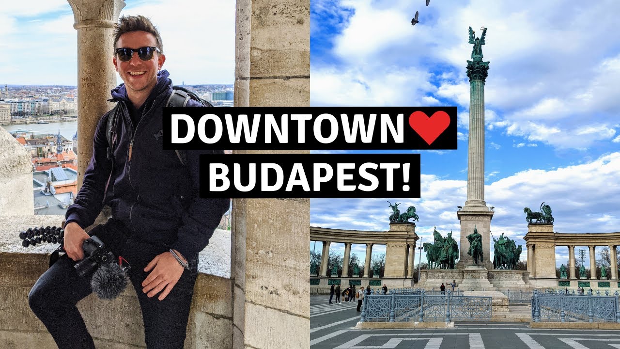 BUDAPEST 🇭🇺 Heroes Square to Gellert Hill | Vero and Justin (Hungary travel vlog video)