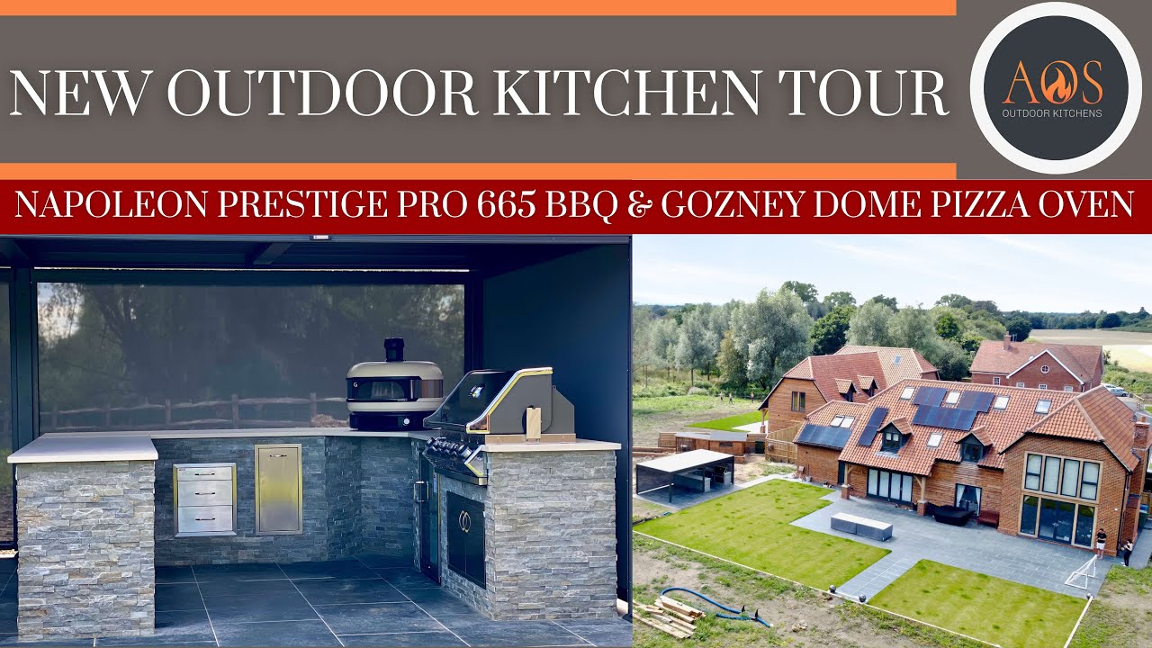 NEW OUTDOOR KITCHEN TOUR | NAPOLEON PRESTIGE PRO 665 BBQ | GOZNEY DOME PIZZA OVEN | SURREY