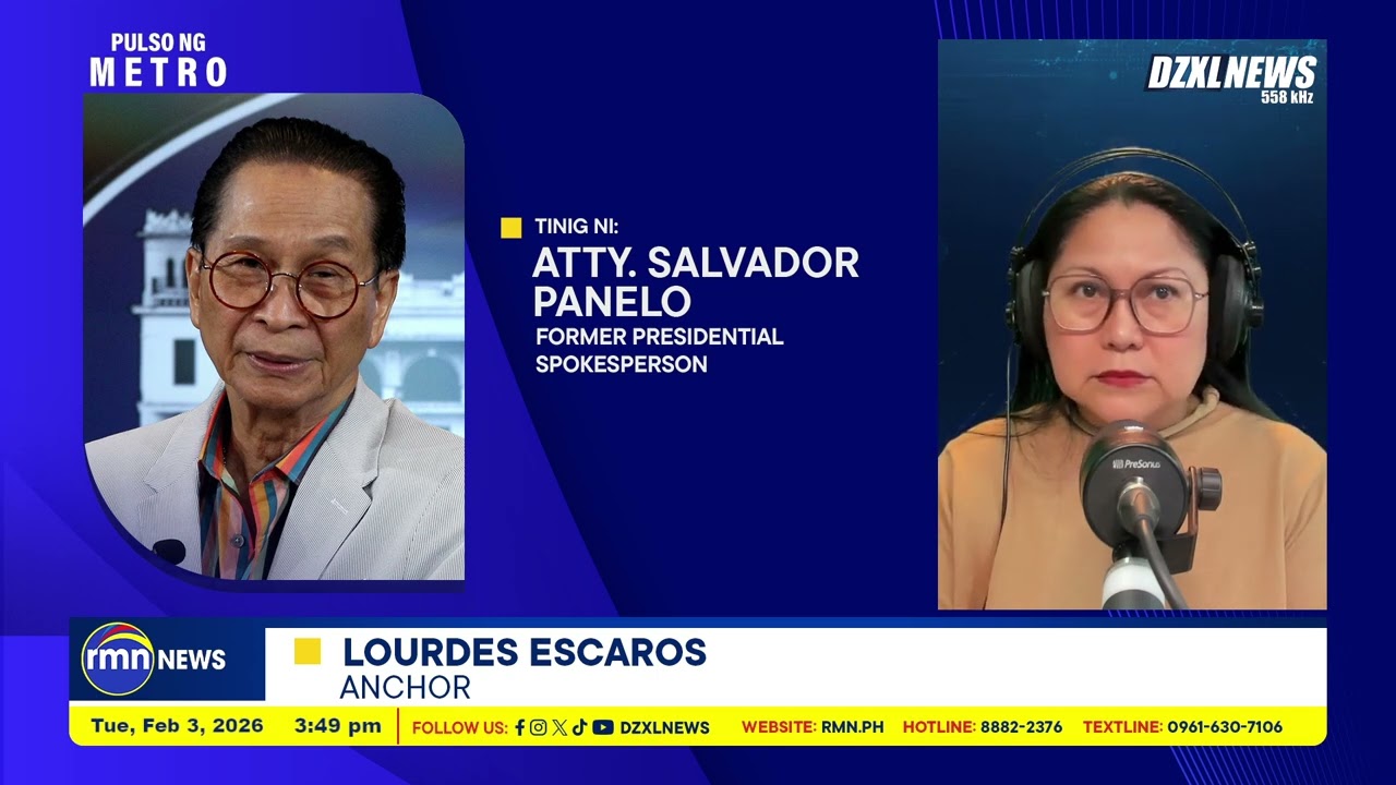 Para kay Atty. Sal Panelo ang Impeachment laban kay PBBM at VP Sara moro-moro lamang  | DZXLNews