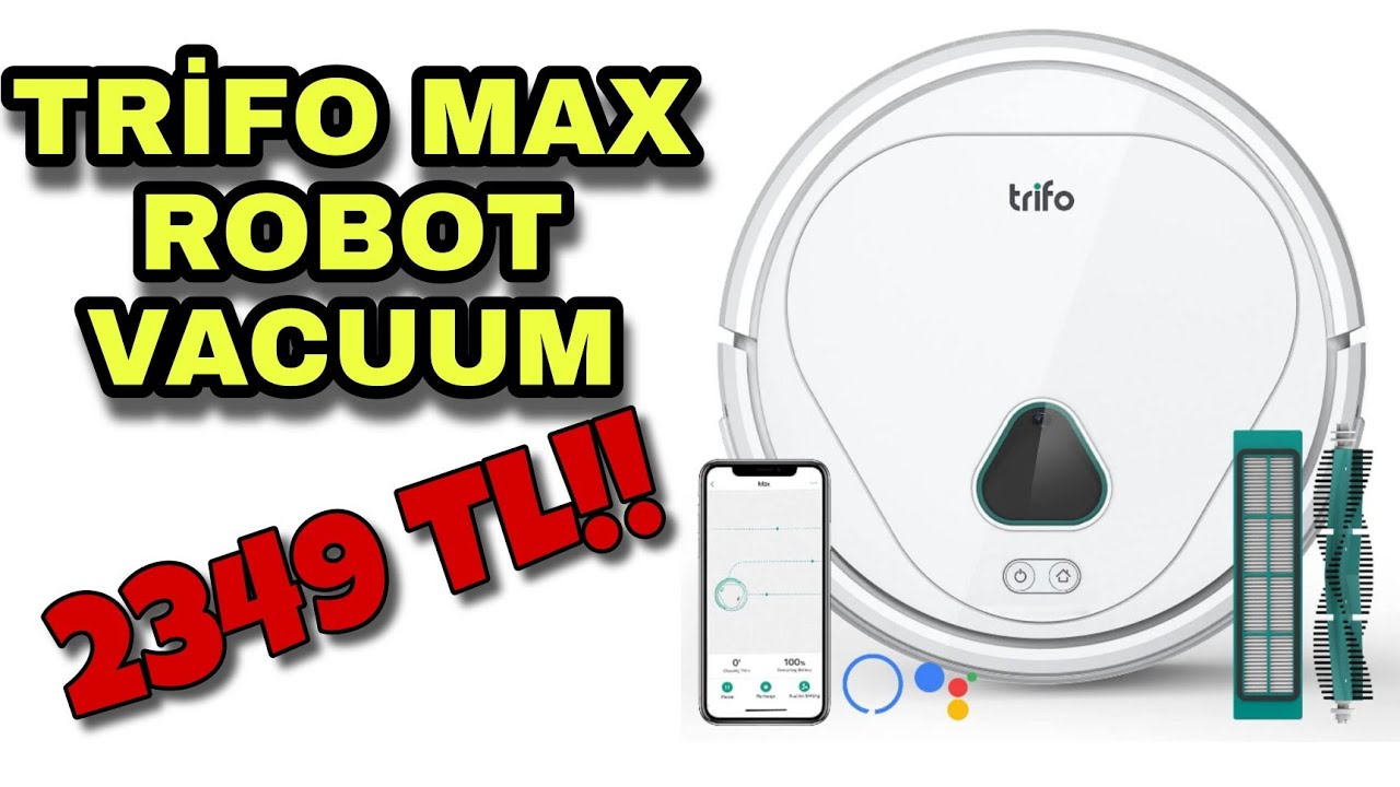 KAMERALI SÜPÜRGE (En Ucuz Robot Süpürge Trifo Max Robot Süpürge Robot Vacuum Cleaner İncelemesi)