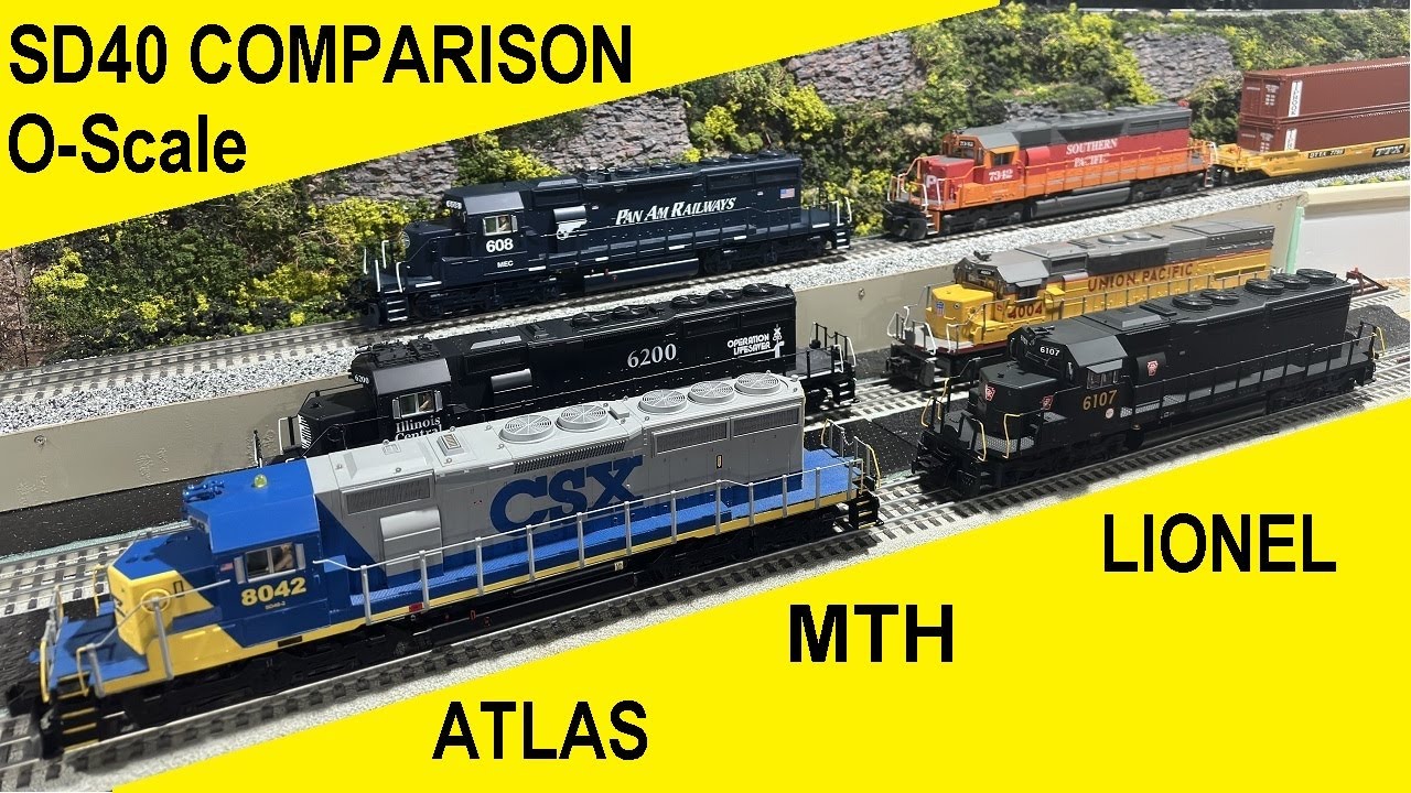 SD40 Challenge: Lionel, MTH and Atlas 6-loco review & head to head comparison