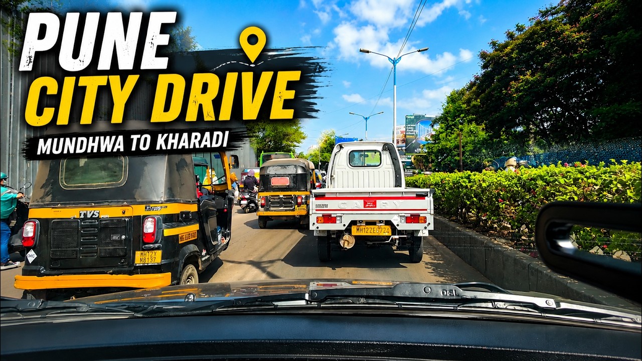 Pune Office Commute 🚗 | Mundhwa to Kharadi Through City Traffic | POV Drive