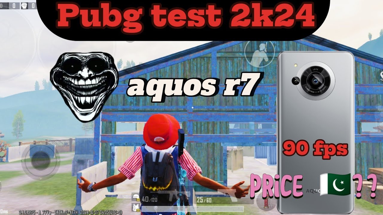 Sharp aquos r7 pubg test 2k24 🔥 | sharp aquos r7 price in Pakistan | pubg fps test 🥶☠️