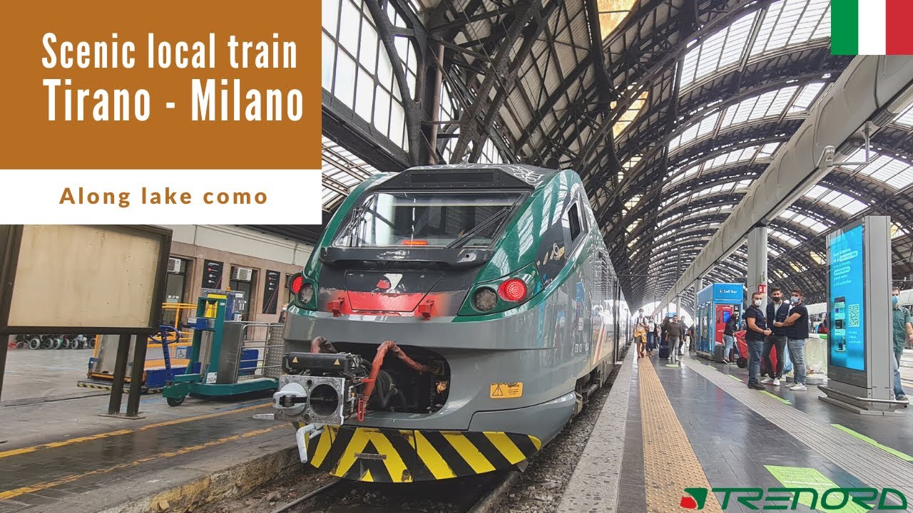 A scenic ride along lake como from Tirano to Milano Centrale in Italy & Tirano station review.