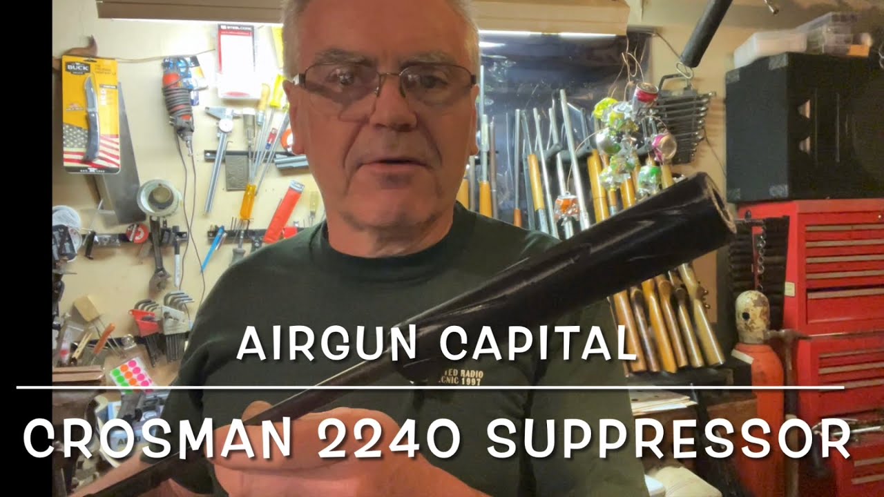 Airgun Capital Crosman 2240 suppressor testing with a 760 and Hahn super BB repeater